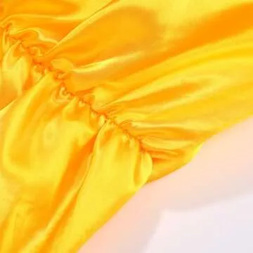 Aoiviss Yellow Princess Dress with Accessories for Girls