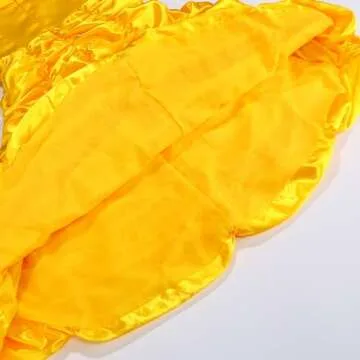 Aoiviss Yellow Princess Dress with Accessories for Girls