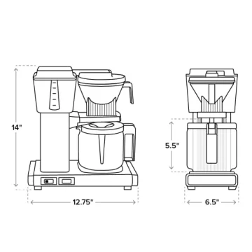 Moccamaster KBGV Select Coffee Maker in Candy Apple Red