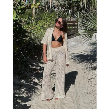Springrain Women's Crochet Summer Lounge Sets - Stylish Comfort