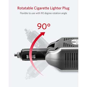 BESTEK 150W Power Inverter Portable Car Charger