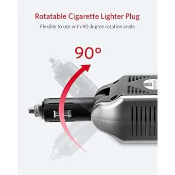 BESTEK 150W Power Inverter Portable Car Charger