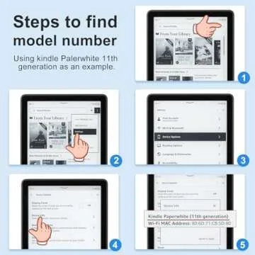 CoBak Case for Kindle Paperwhite - All New PU Leather Smart Cover with Auto Sleep Wake Feature for Kindle Paperwhite Signature Edition and Kindle Paperwhite 11th Generation 2021 Released, Black
