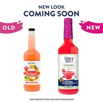 Jordan's Skinny Mixes Sugar Free Strawberry Key Lime Margarita Mix, Flavored Cocktail Mixer for Drin...