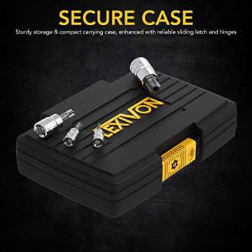 LEXIVON 13-Piece Tamper Proof Torx Bit Socket Set