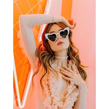 Stylish GIFIORE Heart Sunglasses with UV Protection