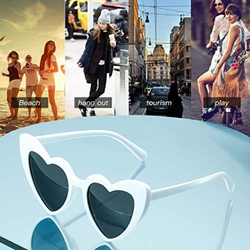 Stylish GIFIORE Heart Sunglasses with UV Protection