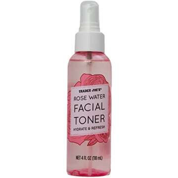 Rose Water Facial Toner Hydrate and Refresh by Trader Joe's (1 Bottle)