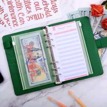 SKYDUE A6 Budget Binder & Money Organizer for Easy Budgeting