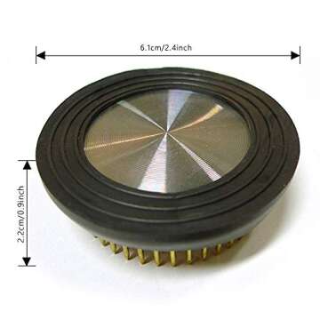 Flower Frog Round Holder Kenzan Floral Fixed Tool Pin Frog for Flower Arrangements Vase 2.4" (Gold)