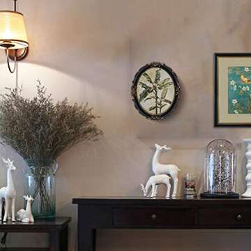 SIMON'S SHOP Oval Picture Frames 11x14, Black Picture Frame, Antique Picture Frames for Wall, Vintage Photo Frame 11 by 14