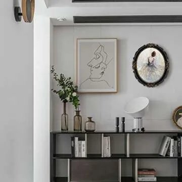 SIMON'S SHOP Oval Picture Frames 11x14, Black Picture Frame, Antique Picture Frames for Wall, Vintage Photo Frame 11 by 14