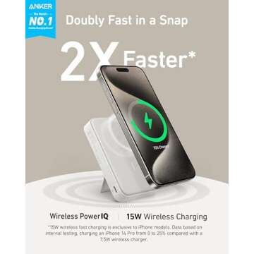 Anker MagGo 15W Fast MagSafe Power Bank for iPhone 15