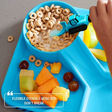 Dinneractive Construction Utensils for Toddlers Fun Mealtime