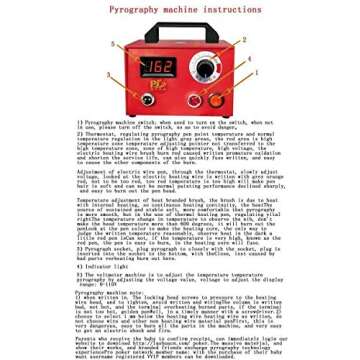 110V Multifunction Wood Burning Tool Pyrography Machine 50W 20Pcs Pyrography Nib Portable Pyrography Machine Dual Pen Wood Pyrography Crafts Kit