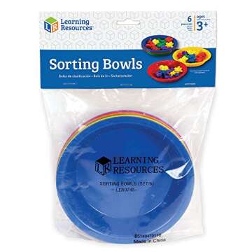 Learning Resources Sorting Bowls for Color Recognition and Play