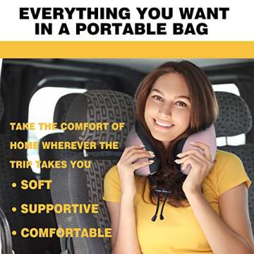 BCOZIN Travel Pillow with Chin Support for Comfort