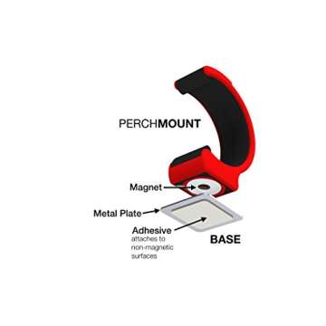 Perchmount Fit Magnetic Smartphone Mount (Black)