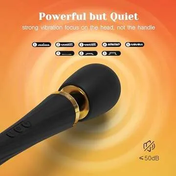 Tracy's Dog Wand Vibrator Kit for Couples, Powerful Cordless Vibrating Wand with 3 Attachments for Clitoral, G-Spot & Anal Stimulation, 5 Vibration Modes & 3 Speeds, Adult Sex Toys for Women & Partner