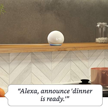 Echo Dot 4th Gen Smart Speaker with Clock and Alexa
