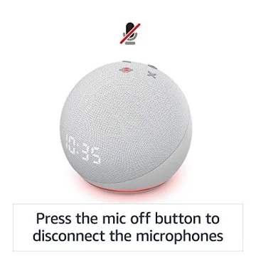 Echo Dot 4th Gen Smart Speaker with Clock and Alexa