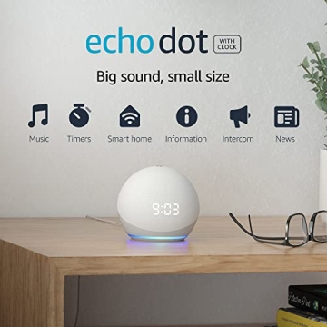 Echo Dot 4th Gen Smart Speaker with Clock and Alexa