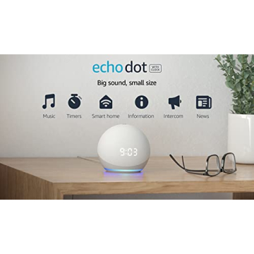 Echo Dot 4th Gen Smart Speaker with Clock and Alexa