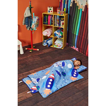 Cozy Everyday Kids Nap Mat for Preschoolers - Outer Space Theme