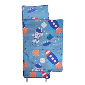 Cozy Everyday Kids Nap Mat for Preschoolers - Outer Space Theme