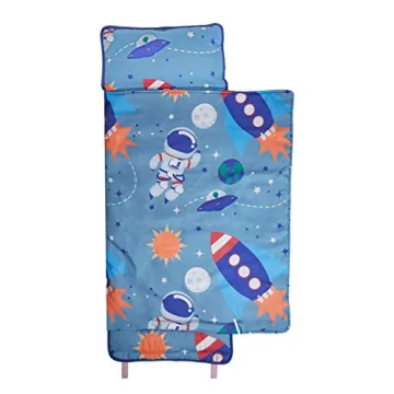 Cozy Everyday Kids Nap Mat for Preschoolers - Outer Space Theme