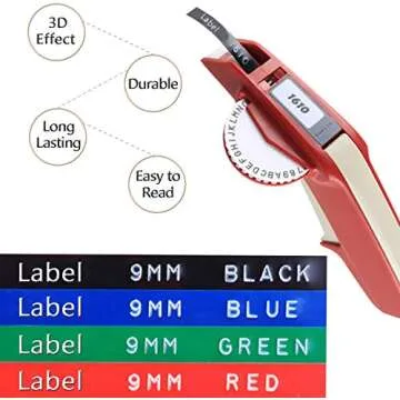 Pristar Embossing Tape for Dymo Label Makers | 5-Pack