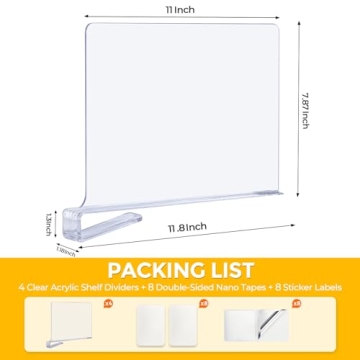 Enhance Your Space with JOY DECOR Shelf Dividers