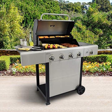 Kenmore 4-Burner Gas Grill with Side Burner and 53,000 BTUs