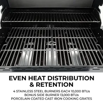 Kenmore 4-Burner Gas Grill with Side Burner and 53,000 BTUs