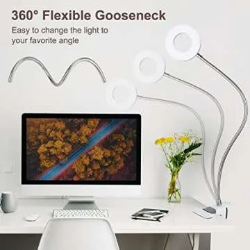 Bekada Clip-on LED Desk Light for Video Conferences