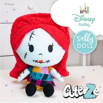 KIDS PREFERRED Disney Baby Cuteeze The Nightmare Before Christmas Sally Stuffed Animal Plush Toy Dol...