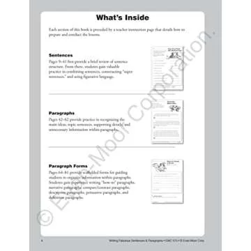 Evan-Moor Writing Workbook for Grades 4-6