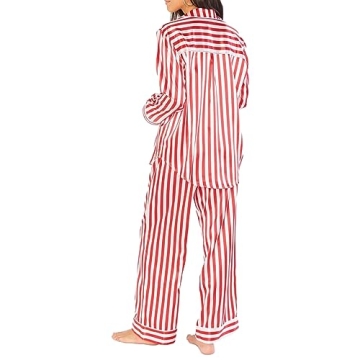 XBTCLXEBCO Women’s Striped Pajamas Set for Christmas