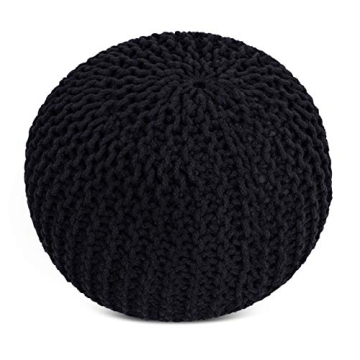 BirdRock Home Round Pouf Ottoman for Stylish Comfort