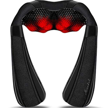Mirakel Neck Massager, Shiatsu Back Neck Massager with Heat, Electric Shoulder Massager Pillow for N...
