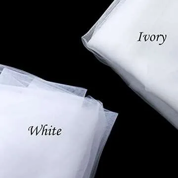 Bmirth 1 Layer Bridal Wedding Veil - Elegant Tulle Hair Accessory