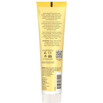 Burt's Bees Coconut Oil Foot Cream, Package May Vary, 4.3 Oz