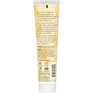 Burt's Bees Coconut Oil Foot Cream, Package May Vary, 4.3 Oz