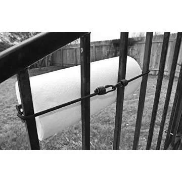 EZ-Roll Holder Paper Towel Holder - Versatile Patended Paper Tissue Holder - Durable Stand with Hooks for RV, Grill, Camping, Garage, Boat - Outdoor Kitchen Paper Roll Holder - Lightweight & Compact