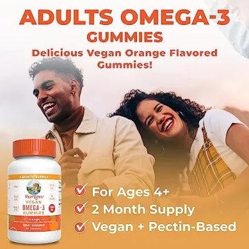 Vegan Omega 3 Gummies Sugar-Free Immune Support