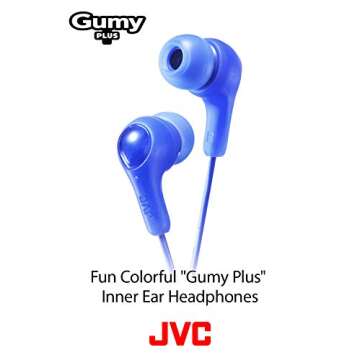 JVC Gumy in Ear Earbud Headphones, Powerful Sound, Comfortable and Secure Fit, Silicone Ear Pieces -...
