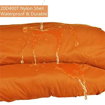 AGEMORE Ultralight Warm Weather Envelope Sleeping Bag, Lightweight Waterproof Compact Sleeping Bag, for Spring Summer & Fall, 75’’L X 30’’W Fit for Kids Teens Or Adults Outdoor Camping & Backpacking