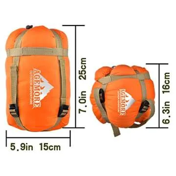 AGEMORE Ultralight Warm Weather Envelope Sleeping Bag, Lightweight Waterproof Compact Sleeping Bag, for Spring Summer & Fall, 75’’L X 30’’W Fit for Kids Teens Or Adults Outdoor Camping & Backpacking