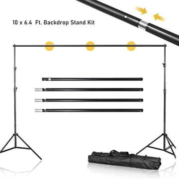 10ft Adjustable Photography Background Support Kit