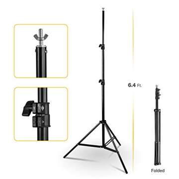 Julius Studio 10 ft. Adjustable 4 Section Cross bar Photography Background Support kit, 5'x10' Green Backdrop Muslin Kit for Photo/Video Shooting, JSAG521